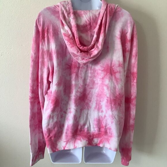 Bratz Pink Tie Dye Y2K McBling Nostalgia Colorful Graphic Hoodie Medium - Picture 8 of 13
